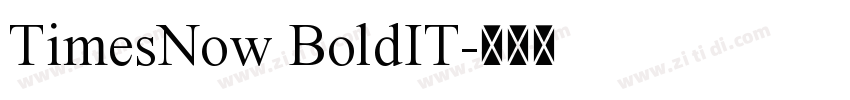 TimesNow BoldIT字体转换 TimesNow BoldIT字体转换